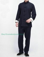 Adult Unisex Chinese Kung Fu Wing Chun Costume Suit Martial Arts Tai Chi Uniform