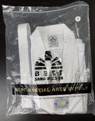 NEW Best Sang Moo Sa Taekwondo Uniform Dobok Size 0 (140cm) Han Lee’s Academy