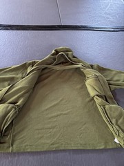 Albino & Preto Jacket Mens Medium Green BJJ Fleece Garment Hooded Full Zip
