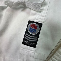 ProForce Karate Gi Martial Arts Uniform Top with White Belt Sz 00 White Student