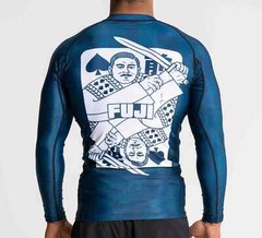 Fuji Maeda Flex Lite Mens MMA BJJ Jiu Jitsu Long LongSleeve LS Rashguard – Blue