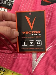 Vector Sports Kids Brazilian Jiu Jitsu BJJ Gear Up, Pink Jacket New! No Belt