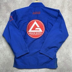 Gracie Barra Carlos Gracie Jr. Equipe Edition Jiu Jitsu Youth Sz Y5 Gi Top Blue
