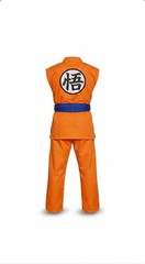 Goku Sleevless Karate Suit Orange Anime Gi Embroidered Costume Adults Uniform