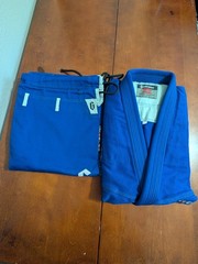 Gameness GI Blue Pearl Weave Brazilian Jiu Jitsu Gi Size A6