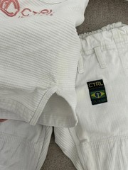 CTRL Industries Gi Kimono Jacket And Pants Youth M2 White Martial Arts MMA *READ