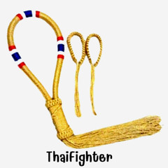 Mongkol Muay Thai Headband Gold Color Premium Handmand Boxing Set Prajiat Tradit