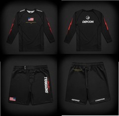 New DEFCON x SHOYOROLL Rashguard LS Batch #138 VIOLENT Bjj Brazilian (Black)
