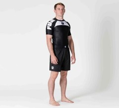 Fuji Sports IBJJF Ranked BJJ Jiu Jitsu Short Sleeve SS Rashguard – Black