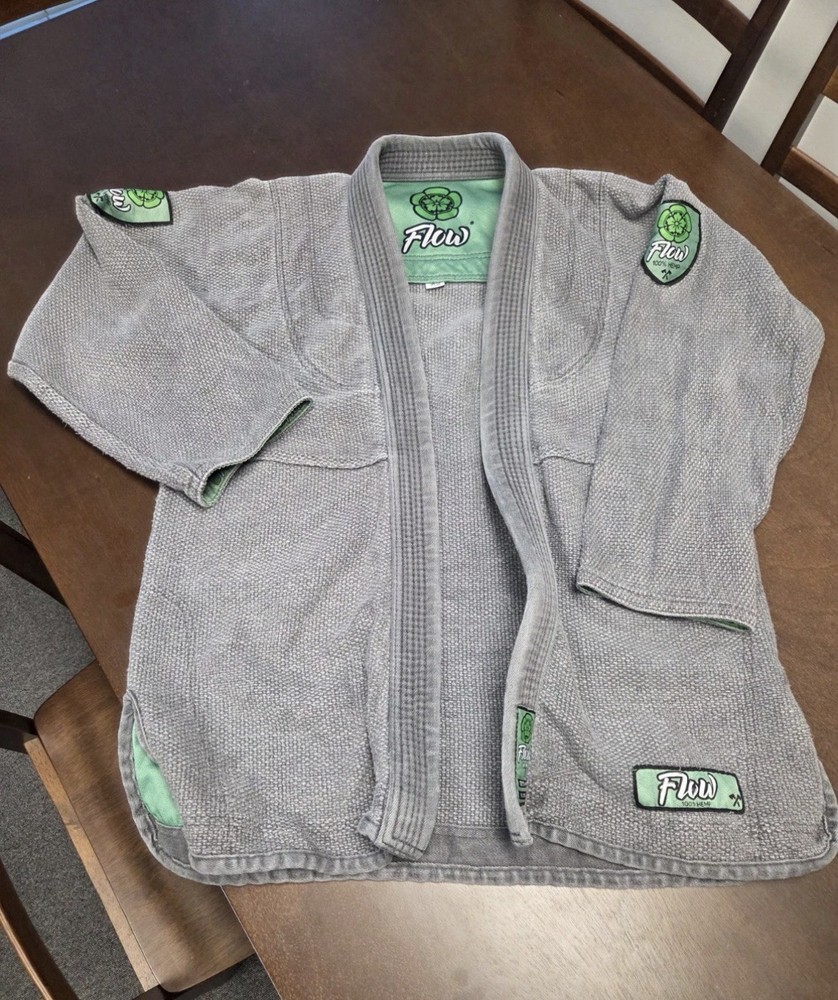 Flow Kimonos Hemp Series 6.0 BJJ GI Size A2 Grey