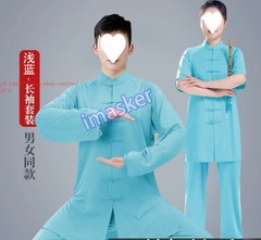 Unisex Tai Chi Suit Morning Exercise Uniform Cotton Kung Fu wushu Clothing Suit