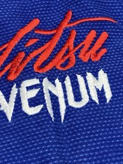 Venum BJJ GI Competitor Single Weave Blue Size A4 Adult Embroidered Patches