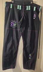 War Tribe Artistic Liquid Jujitsu Pants Sz W3