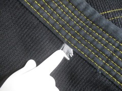 Break Point Deluxe Jiu-Jitsu Gi Set Boys Black Yellow Stitch Made In Pakistan