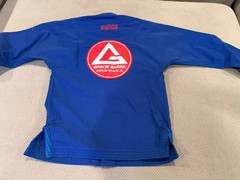 Gracie Barra Equipe Kids Jiu-Jitsu Gi Set Jacket Pants Blue Size Y4-TRAIN-LITE