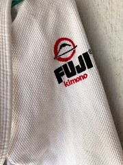 Fuji Gi Top Jacket Pants Belt Kimono Adult Sz A1 White Judo BJJ MMA Heavyweight