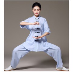 Kung Fu Dress Martial Art Uniform Tai Chi Clothes Wushu Clothing Unisex Women