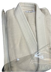 Hayashi Tiger Claw White Judo Gi Uniform Size 5 Cotton Martial Arts New Beige
