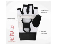 LangRay MMA Training Gloves White Small Sparring Punch Bag Gloves