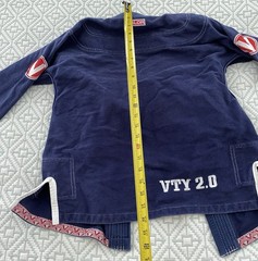 Valor VTY 2.0 BJJ Boys Kids Blue Gi Brazilian Jiu Jitsu Kimono Pants Set M2