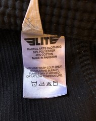 ELITE Sports Kids BJJ Brazilian Jiujitsu Gi Uniform Top Black/Red – Youth Sz. C1
