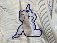Albino & Preto Batch 102 White BJJ Gi 450 GSM Pearl Weave Jiu Jitsu Kimono
