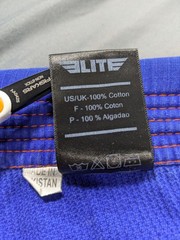 Elite Sports BJJ Gi Jacket Mens Small A1 Blue Kimono Brazilian Jiu Jitsu MMA