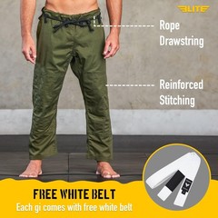 Elite Sports BJJ GI for Men IBJJF Kimono BJJ Jiu Jitsu GI W/Preshrunk Fabric …
