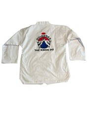 Taekwondo Gi Set Quinones 3/170 Mens M White Uniform Outfit Top Pants White Belt