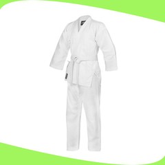 Karate Uniform Martial Arts Gi Premium Quality 8oz Poly Cotton with White Belt