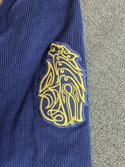 Raven Fightwear Men’s A4 Ulfhedinn Nordic Wolf Uniform Premium Gi Navy Blue