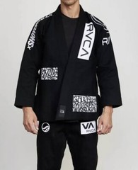 Black BJJ Suit Shoyoroll Brazilian Jiu Jitsu Gi 450gsm RVCA Uniform Batch# 105