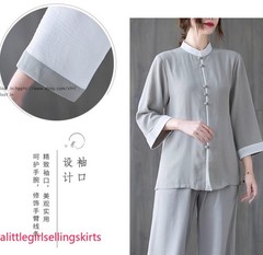 Women’s Cotton Linen Shirts +Pants Tai Chi Sets Blouse Arts Kung Fu Su Uniforms