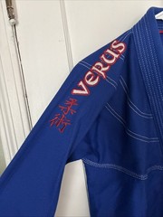 Verus New Blue Red And White Cotton Adult Jiu Jitsu Jacket A2 GLADIUS BRAZILIAN