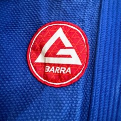 Gracie Barra Gi Jiu Jitsu Kimono Size A2 Blue Equipe Storm 100% Cotton GB MMA