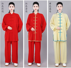 Women Men’s Chinese Traditional Tai Chi Uniforms Cotton Kung Fu Clothing Suits