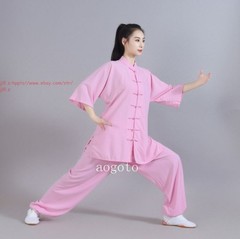Cotton Linen Kung Fu Tai Chi Uniform Unisex Martial Arts Wing Chun Suit Clothing