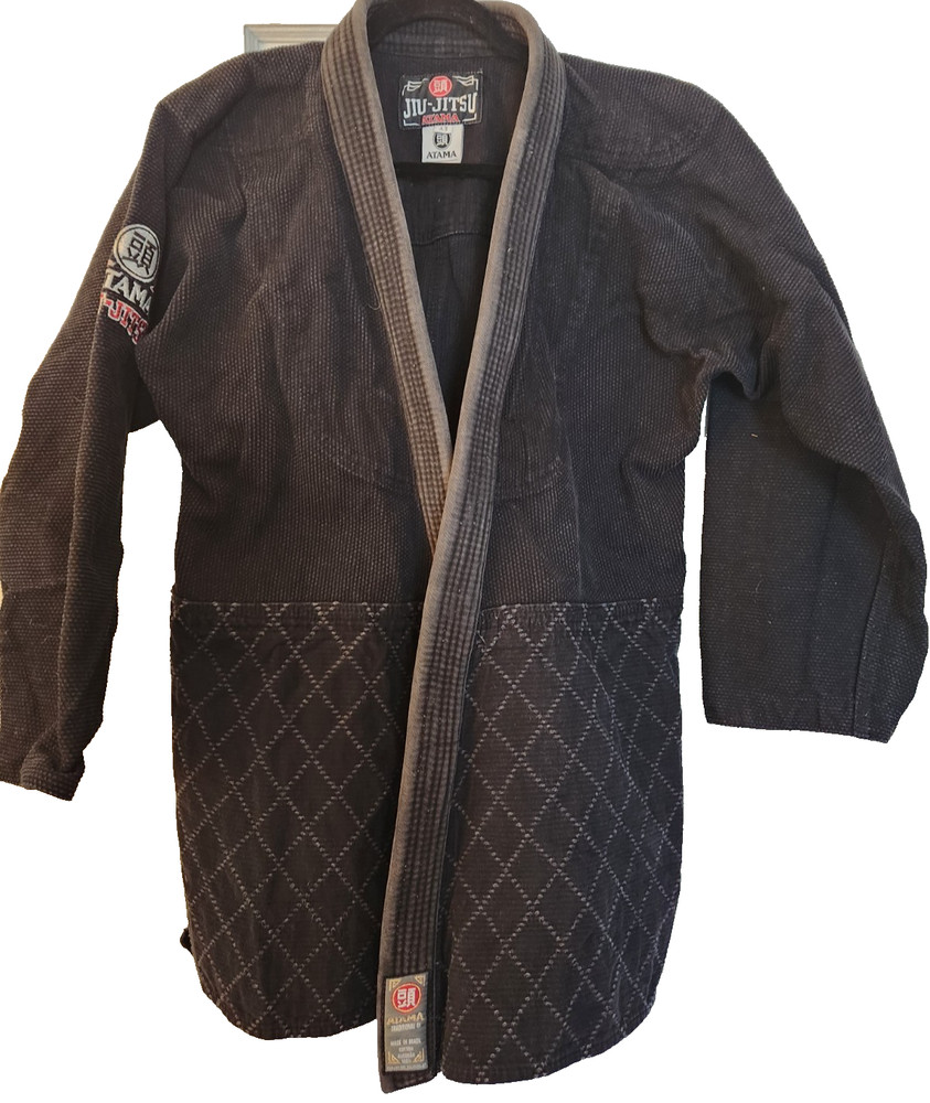 Atama Mundial Jiu Jitsu Gi Jacket Only – Black A3 Adult Large – BJJ Kimono top