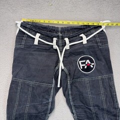 Ferro Academy Gi Pants Adult Size A1 Black Jiujitsu MMA Drawstring Athletic