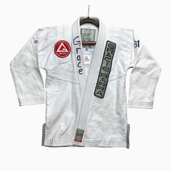 Gracie Barra Equipe Edition BJJ Gi Kimono White Size A0 Martial Arts