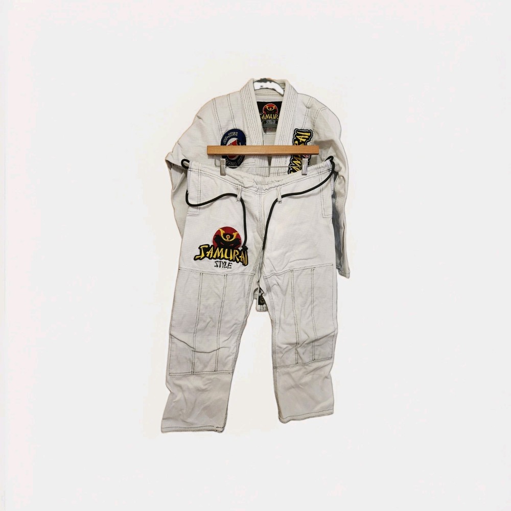 Samurai Style Nova Uniao BJJ Gi A0 White Vintage Ripstop Grid Jiu Jitsu Kimono