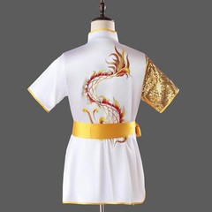 Quality Silk Chinese Kung Fu Taichi Suit Martial Arts Uniform Dragon Embroidery