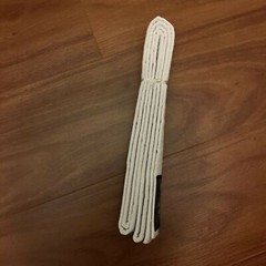 Black Rhino White Belt Martial Arts Size 4 280cm