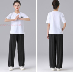 Men Women Chinese Tai Chi Uniforms Kung Fu Wushu Martial Arts Exercise Clothing