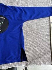 Jiu Jitsu Jacket No Belt Or Pants Royal Blue Size M4 Used Good Condition,