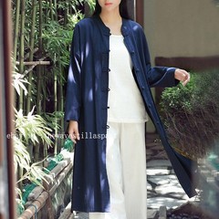 Vintage Women Chinese Tang Suit Tai Chi Coat Top Martial Arts Kung Fu Uniform