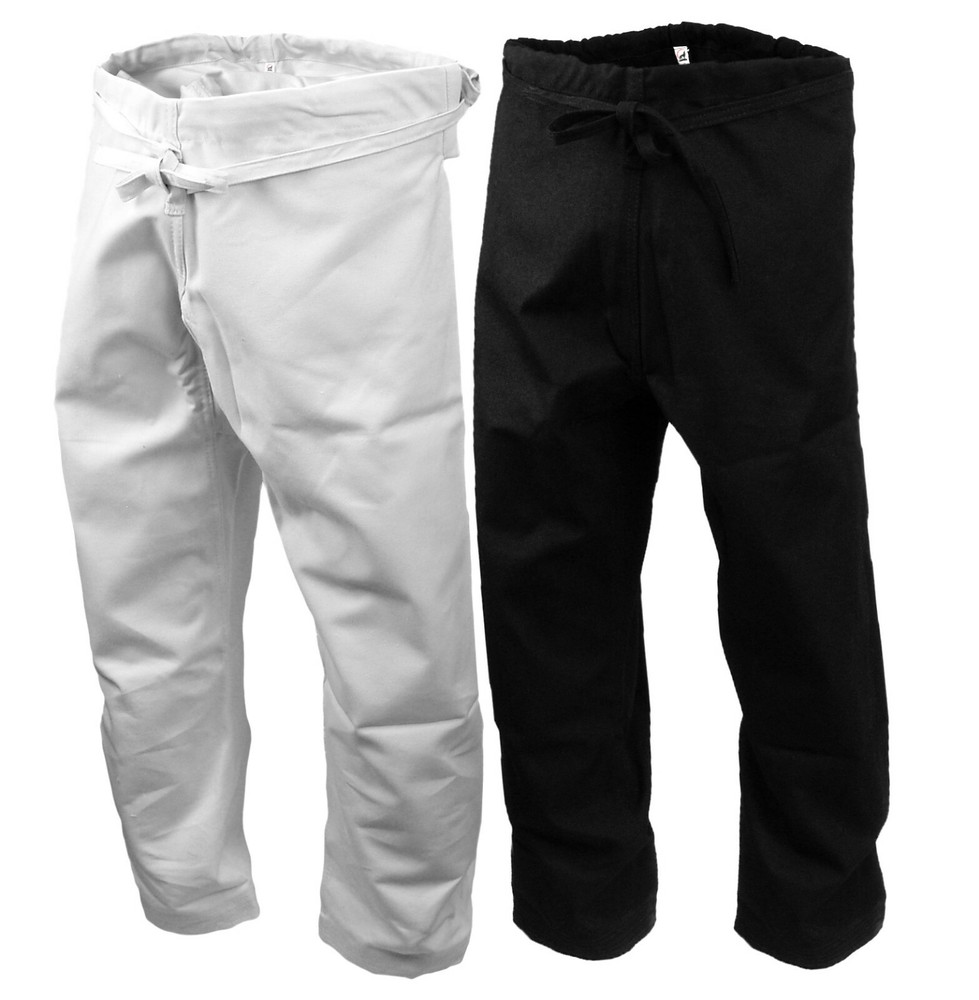 14 oz Ultra Heavy Karate Pants Cotton Uniform Martial Arts Gi Black or White