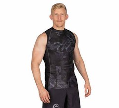 Fuji Matric Sleeveless Sleeve Less MMA BJJ Jiu Jitsu Rashguard – Black