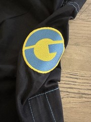 Gold BJJ Aeroweave Ultralight Gi A1 Black w/ Blue Stitching Complete BJJ Suit
