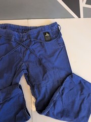 Vulkan Pro Lite BJJ Pants A3 Blue Drawstrings 100% Cotton Size W38 Inseam 26